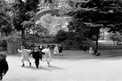 Playing at the La Tour Eiffel, Paris